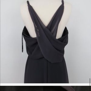 Sorella Vita Womens Nightfall Chiffon Draped Dress